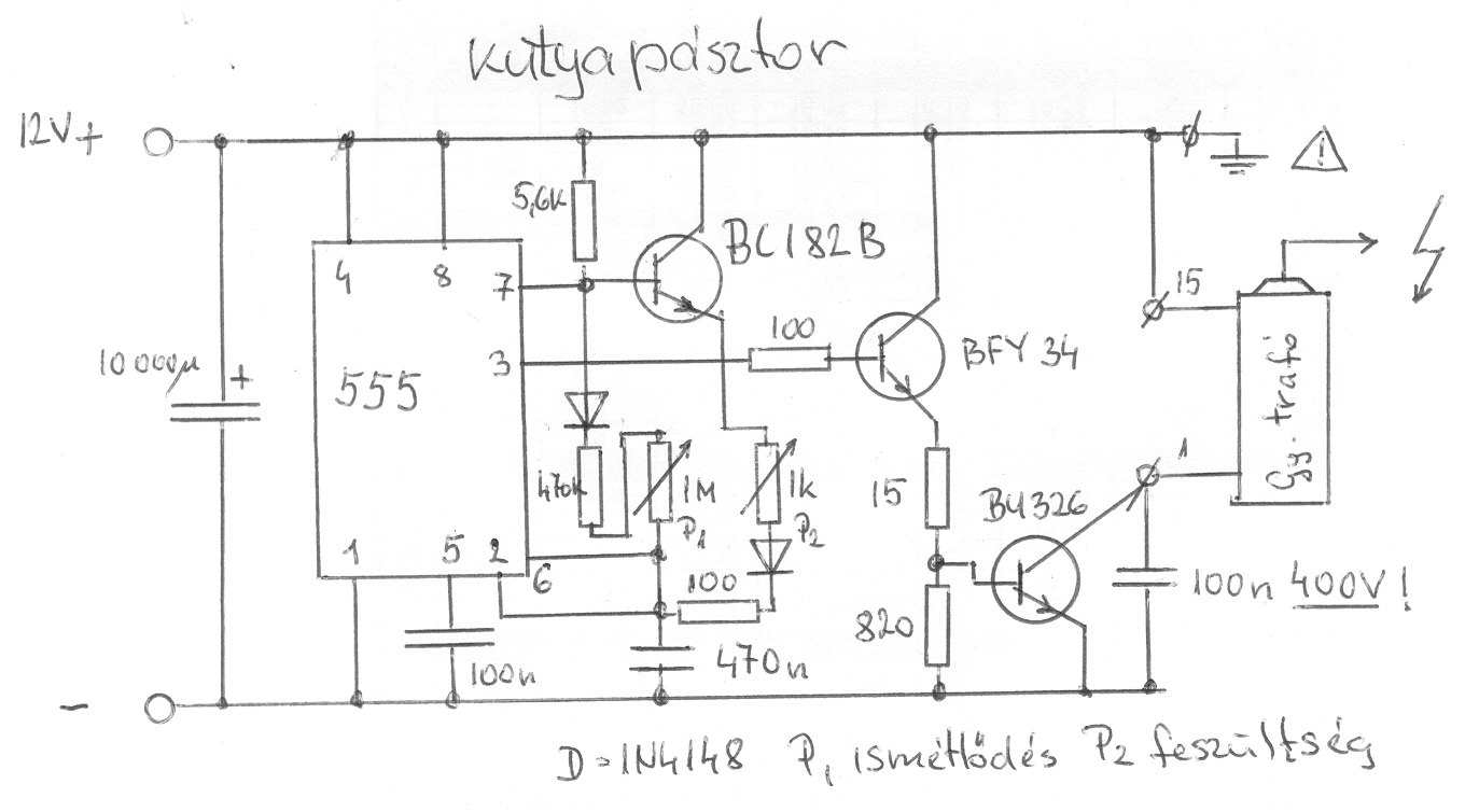 12v Villanypásztor Kapcsolási Rajz