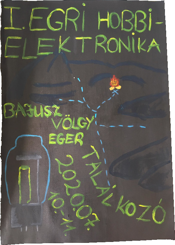 Az Első Egri Hobbielektronika Találkozó hivatalos plakátja