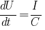 dU/dt=I/C