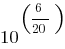 10^(6/20)