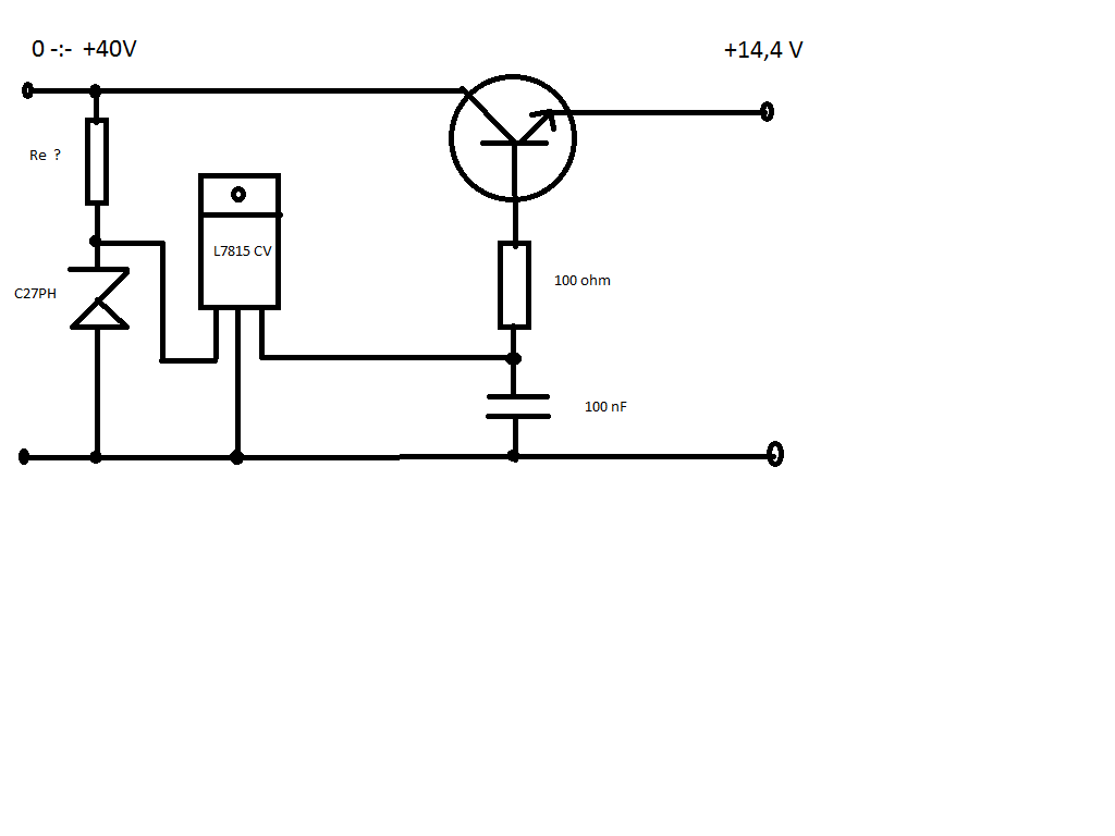 12 V Tranzisztors Stabilizátor Rajz