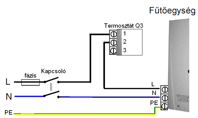 Analóg Termosztát 4207 Bekötési Rajz