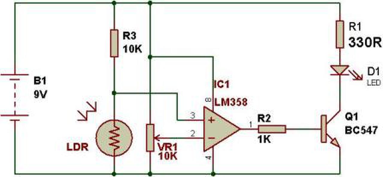 Alkonykapcsoló Rajz Lm358