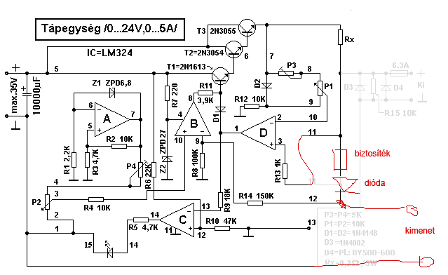 24v Dc Tápegység Kapcsolási Rajz Lm324